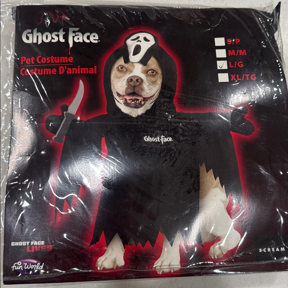 NWOT Ghost Face Pet Costume
- Didn’t fit my pup